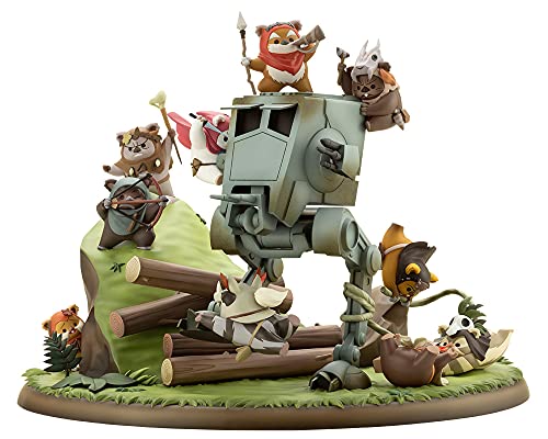 Figura Kotobukiya Star Wars Batalla De Endor Pequeos Rebeldes Ewoks