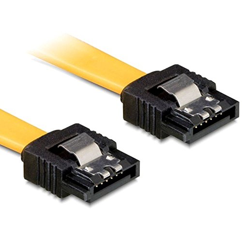 Delock 82808 Kabel Sata 6Gb/S Gerade/Gerade Sata 7 Pin Stecker Auf Sata 7 Pin Stecker 20Cm Gelb