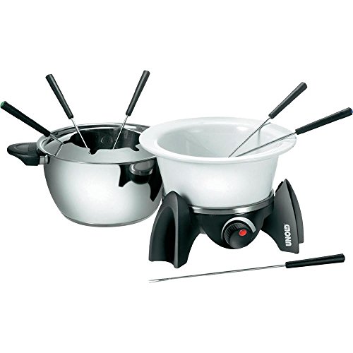 Unold 48615 Set Per Fonduta, Acrylic, Nero