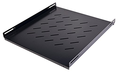 Mach Power Ar-Mr-8 Mensola Fissa Con Attacco A 4 Punti Per Armadi Rack Da 19", 500 Mm, Nero
