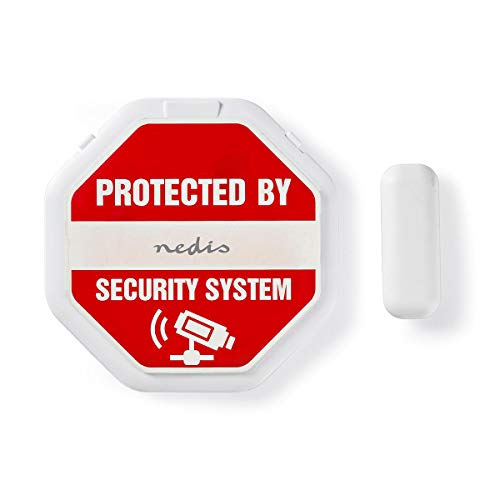 Allarme Per Porte E Finestre - Magnetic Sensor - Alimentazione A Batteria - 2X Cr2032-85 Db - Bianco