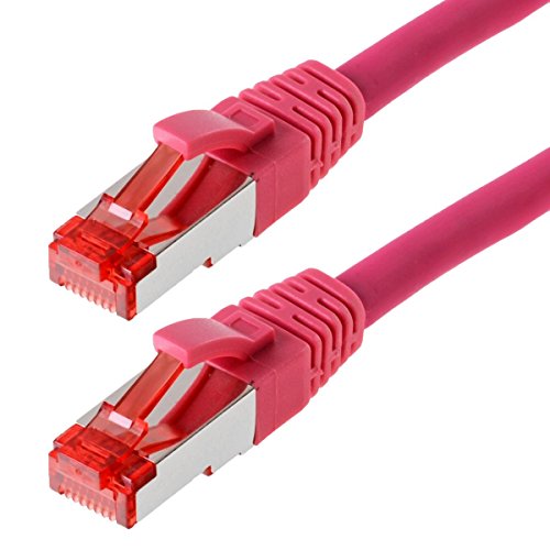 Helos Cavo Patch Cat 6 S/Ftp Pimf Magenta 30 M