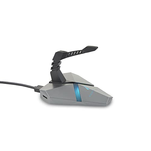 Surefire Supporto Mouse Bungee Da Gioco Axis - 3X Connettori Usb 3.2 Gen 1 - Supporto Per Cavo - Mouse Bungee Rgb - Microsd - Base Mouse - Pc Notebook