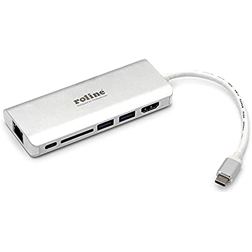 Roline 12.02.1037 Replicatore Di Porte E Docking Station Per Notebook Usb 3.0 (3.1 Gen 1) Type-C Argento