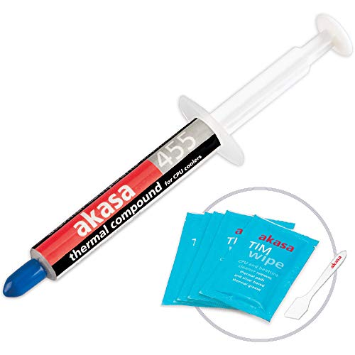 Akasa Compatible Tim Wipe Kit Reinigungstücher + Wärmeleitpaste
