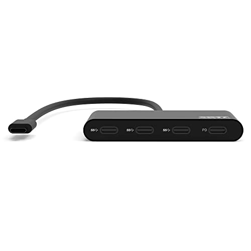 Port Connect Hub Usb Type C - 3Xusb-C 3.1 Gen1+1X Charging Port - Velocità 5Gbps Pd 100W