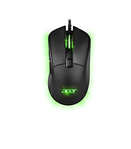 Acer, Mouse Gaming Starlight-Gm1000, Materiale: Gomma, 10 Effetti Led Multicolore, 7 Pulsanti, 10000 Dpi, 100 Ips, Cavo 1.7 Metri Rivestito In Tessuto