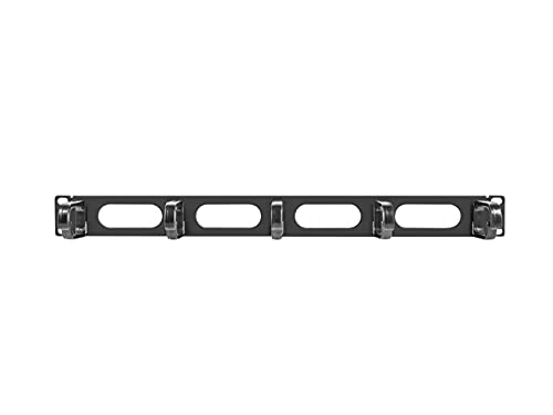 Lanberg Organizador De Cables Ak-1205-B 19 Panel 5 Soportes Plegables De Plastico Tipo B 1U Negro