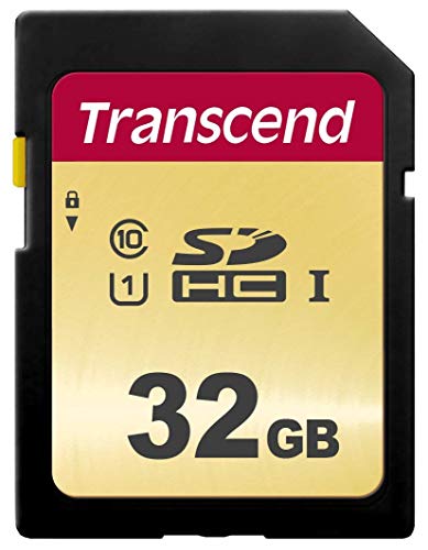Transcend Ts32Gsdc500S Scheda Di Memoria Sdhc Da 32 Gb, Imballaggio Standard, 500S, Per Videocamere