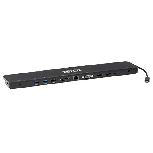Eaton Docking Station Usb-C Con Triplo Display, Hdmi 4K A 30 Hz, Displayport, Vga, Usb-A 3.2 Gen 1, Porta Gigabit Ethernet, Ricarica Pd Da 100 W, Cust