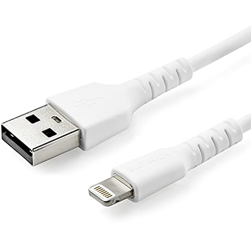 Cavo Da Usb-A A Lightning Da 1 M Bianco- Robusto E Resistente Cavo In Fibra Aramidica Da Usb Tipo A - Certificato Apple Mfi (Rusbltmm1M)
