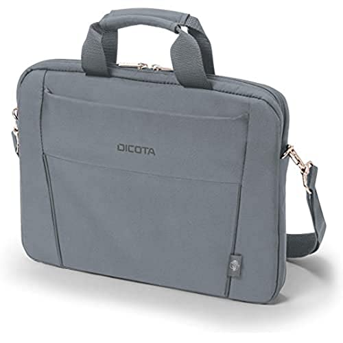 Dicota Eco Slim Case Base 11-12.5 - Funzionale Borsa Per Computer Portatile Con Imbottitura Protettiva, Colore Grigio