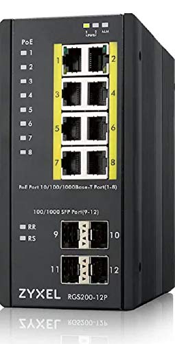 Switch 12 Porte Managed, 8 Porte Gbit Po