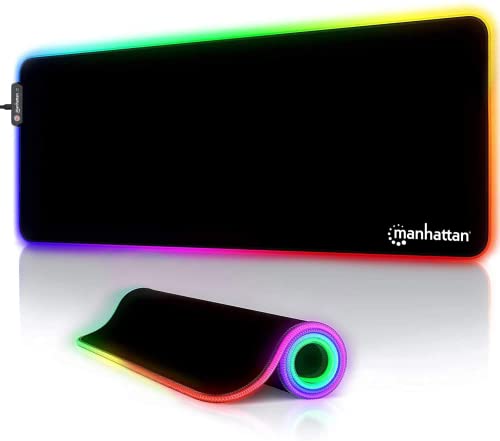 Alfombrilla Gaming Manhattan Xxl Led Rgb 800X350Mm