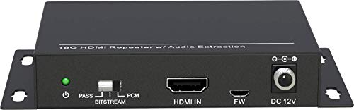 Vivolink Hdmi Audio De-Embedder Audio Splitter 3.5Mm Stereo, 172056, Cha2 (Audio Splitter 3.5Mm Stereo Separate Sound From Hdmi Signal)
