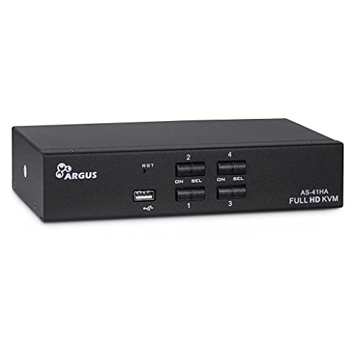 Inter-Tech Kvm Kvm-As-41Ha Hdmi Line In 4 X Hdmi 8 X 3,5 Mm 3 Poli Jack 1 Power Line Out 2 X Usb 2 X 3,5 Mm 3 Poli Jack 1 X Hdmi