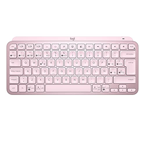 Logitech - Input Devices Mx Keys Mini Wrls Illumin.Keyb Rosa - Esp - Mediter (920-010813)