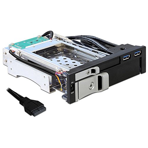 Delock 47209 5.25" Condotto I/O Nero Pannello Drive Bay