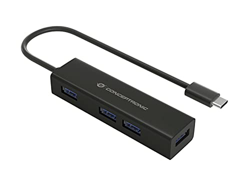 Conceptronic Usb-Hub 4Port Usb3.0 Negro
