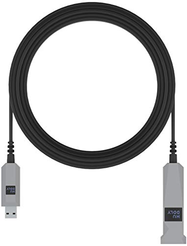 Huddly - Cavo Usb - Usb Tipo A (M) Per Usb Tipo A (F) - Usb 3.1 Gen 1-10 M - Cavo Ottico Attivo (Aoc) - Nero