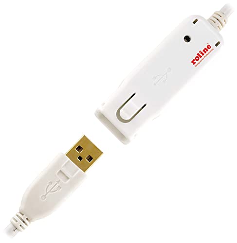 Roline Usb 2.0 Active Repeater Cable For 12.04.1085 12 M Bianco Cavo Di Interfaccia E Adattatore
