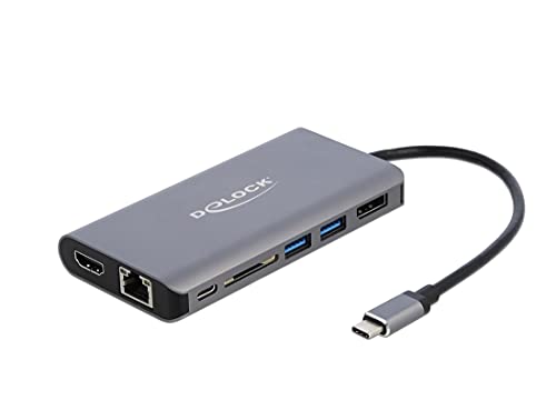 Delock Usb-C Dockingmation 4K-Hdmi/Dp/Usb3.0/Sd/Lan/Pd 3.0