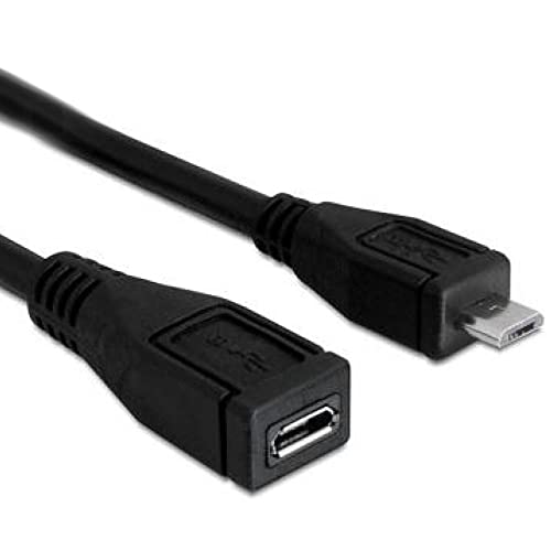 Delock 1M, Usb2.0 Micro-B Cavo Usb Micro-Usb B Nero