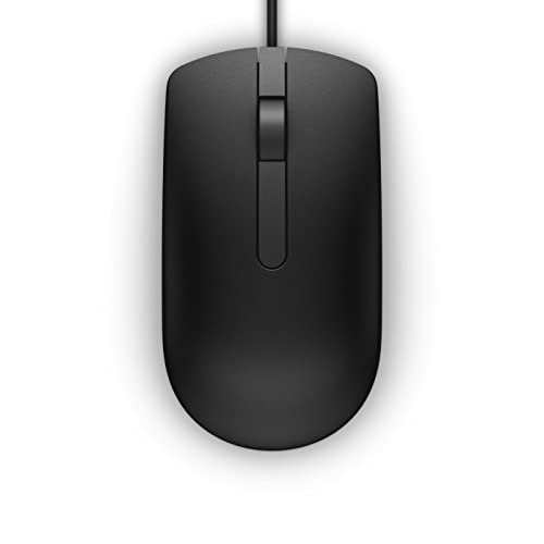 Dell Kit Mse Usb Em Rt Ms116 Lton B Ms116, Ambidextrous, Optical, 02V5Mn (Ms116, Ambidextrous, Optical, Usb Type-A, 1000 Dpi, Black)