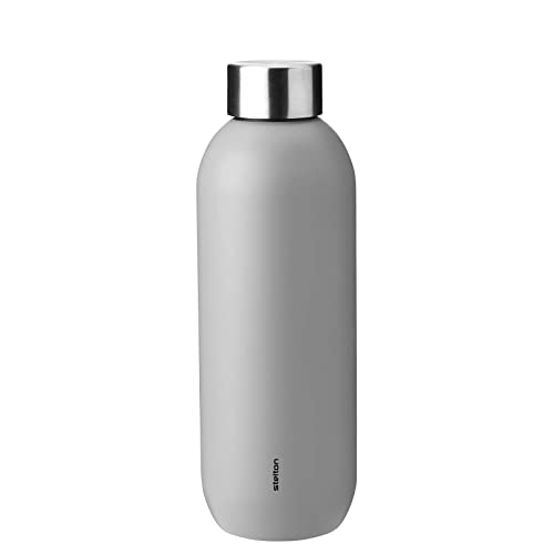 Stelton Gourde Isotherme - Bouteille Isotherme En Acier Inoxydable De 0,6 Litre- Thermos Au Design Moderne Pour L'Eau, Les Boissons Chaudes Et Froides