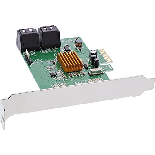 Inline 18419 Scheda Controller Sata 6 Gb/S, 4X Sata, Nero