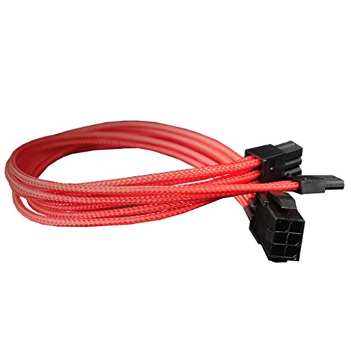 Cable Nanoxia Pci-E De 6 A 6 + 2 Pines, 30 Cm, Sencillo, Rojo