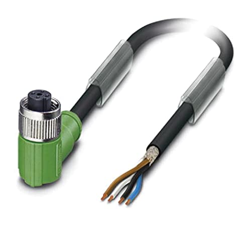 Phoenix 1682919 3 M Black, Grey Signal Cable – Signal Cables (3 M, M12, -25-90 °C, Black, Grey)