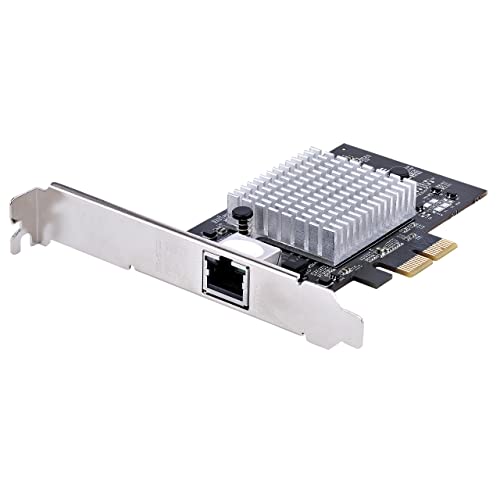 Startech. Com Scheda Adattatore Di Rete Pcie A 1 Porta Da 10 Gbps, Scheda Di Rete Per Pc/Server, Scheda Ethernet Pcie A Sei Velocità Con Supporto Jumb