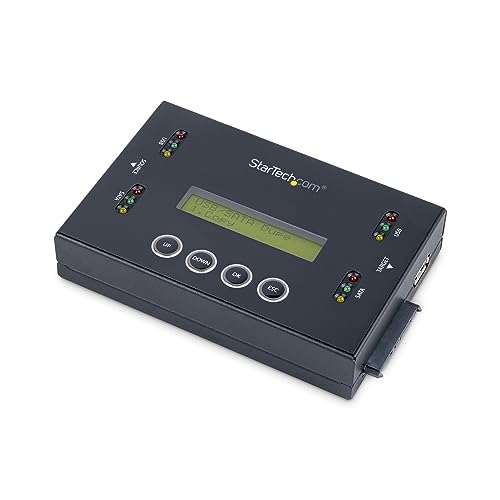Startech.Com Duplicatore Ed Eraser Di Hard Disk Standalone 1:1 - Clonatore E Cancellatore Di Unità Sata Hdd/Ssd E Drive Usb, Display Lcd, Taa, Indipen