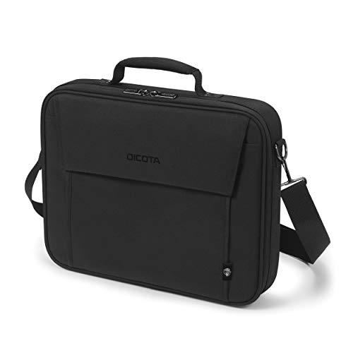Dicota Eco Multi Base 13-14.1 - Funzionale Borsa Per Computer Portatile Con Imbottitura Protettiva, Colore Nero