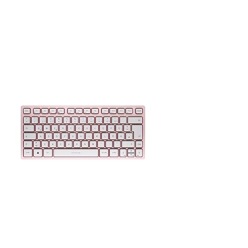 Cherry Kw 7100 Mini Bt, Tastiera Multidispositivo Compatta Con 3 Canali Bluetooth, Layout Tedesco (Qwertz), Design Piatto, Incl. Borsa Di Trasporto, C
