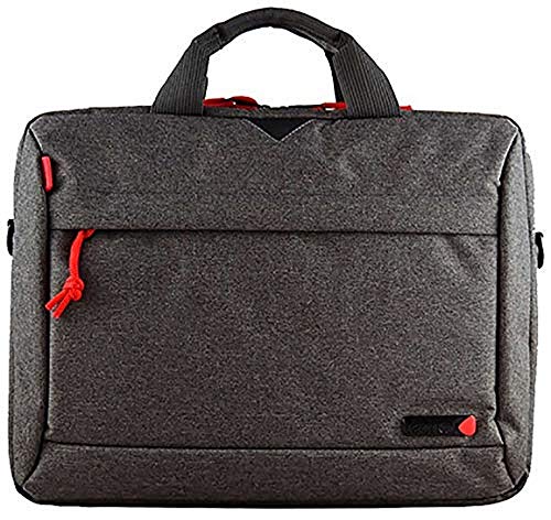Tech Air Tan1209 14-15.6" - Borsa Morbida E Sottile, Colore Grigio Con Tasto Rosso, 384 G, Apertura Superiore