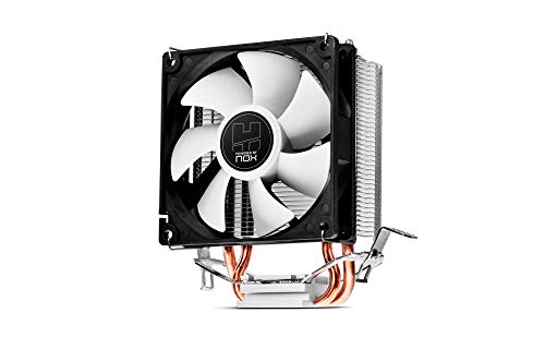 Nox Xtreme Products H-190 -Nx H190- Ventola Cpu 92 Mm, Pwm, Compatibile Intel E Amd, Doppio Tubo Di Calore In Rame, Base In Alluminio, Nero
