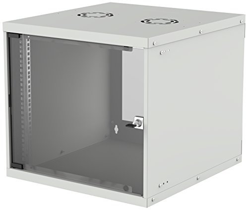 Intellinet Armadio Di Rete, Montaggio A Parete (Basic), 9U, Profondità 400 Mm, Grigio, Confezione Piatta, Max 50 Kg, Porta In Vetro, 19 Pollici, Garan