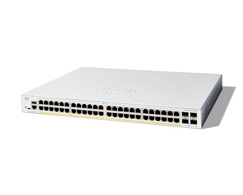 Cisco Catalyst 1200-48P-4G Smart Switch, 48 Porte Ge, Poe, 4 Porte Sfp 1Ge, Protezione Limitata A Vita (C1200-48P-4G)