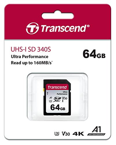 Transcend Scheda Sd Da 64 Gb Uhs-I U3 A1 Ultra Performance