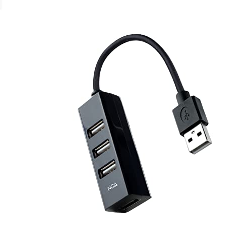 Nanocable 10.16.4404 - Hub Usb 2.0 Con 4 Porte Usb 2.0, Usb-A/M-Usb 2.0/H, Nero, 15 Cm