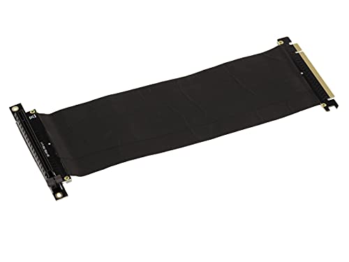 Kalea-Informatique Cavo Di Espansione Pci Express Di Tipo Riser. Connettori Pcie X16 E Cavo A Nastro Schermato Semirigido Da 25 Cm.
