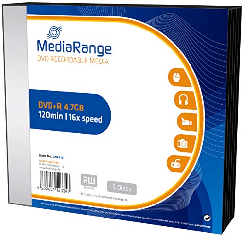 Mediarange Mr419 4.7Gb Dvd+R Dvd Vergine