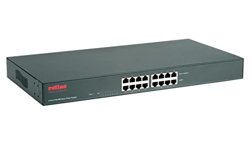 Roline 19" Poe Mid-Span Power Supply, 8 Midspanports