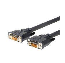 Microconnect 1 M Dvi-D M/M-Cavo Dvi (Dvi-D/Dvi-D Maschio/Maschio, Dorati, Nero)