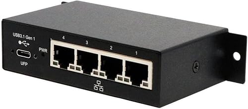 Exsys Ex-1330M Hub Di Interfaccia Usb 3.0 (3.1 Gen 1) Type-B 1000 Mbit/S Nero