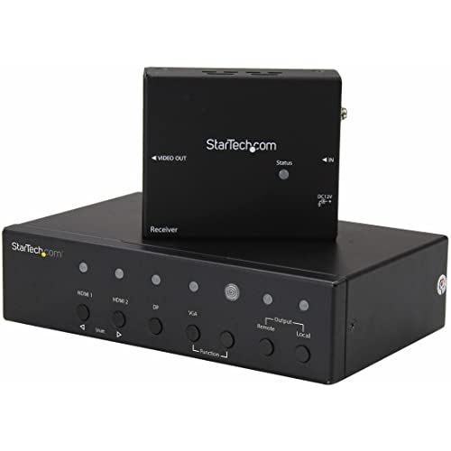 Startech.Com Trasmettitore Hdmi, Vga E Dp Via Hdbaset Con Commutazione Prioritaria Automatica