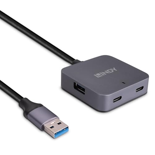 Lindy Hub Usb 3.0 A 4 Porte Da 10 M