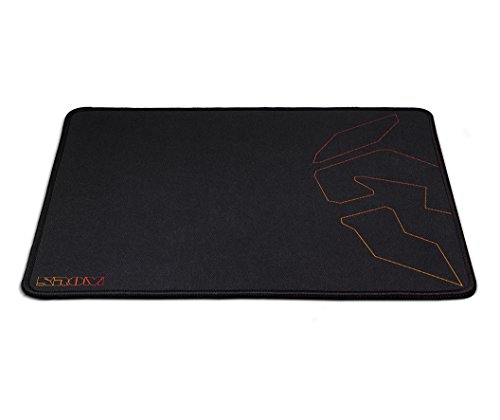 Krom Tappetino Gaming Knout Kontrol -Nxkromkntkntrl- Tappetino Per Mouse, Superficie Liscio, Base In Gomma, Nero